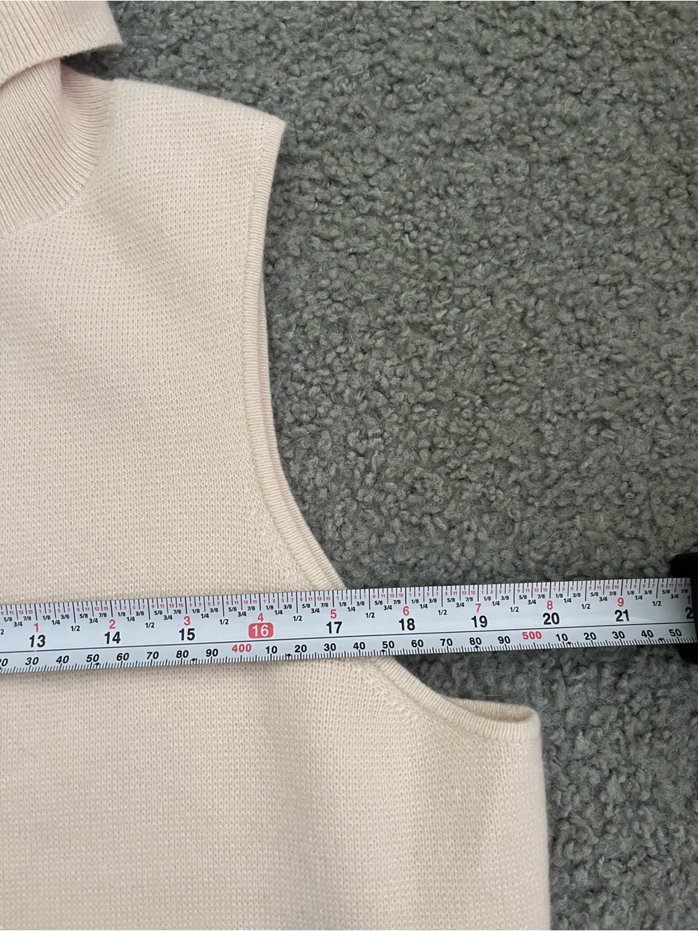 J. Crew Cashmere Sleeveless Turtleneck Sweater Vest in Cream - Picture 3 of 7